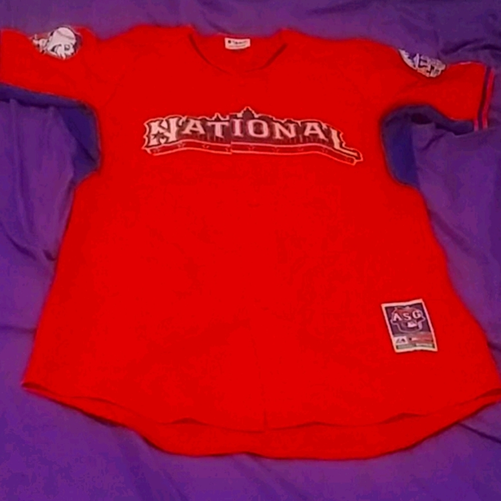 Authentic majestic nationals jersey shirt